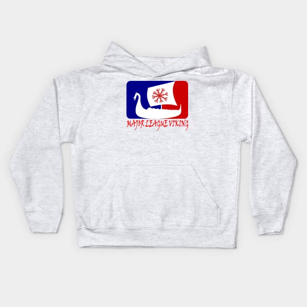 MLV MAJOR LEAGUE VIKING Kids Hoodie by Dirty Paws Gang